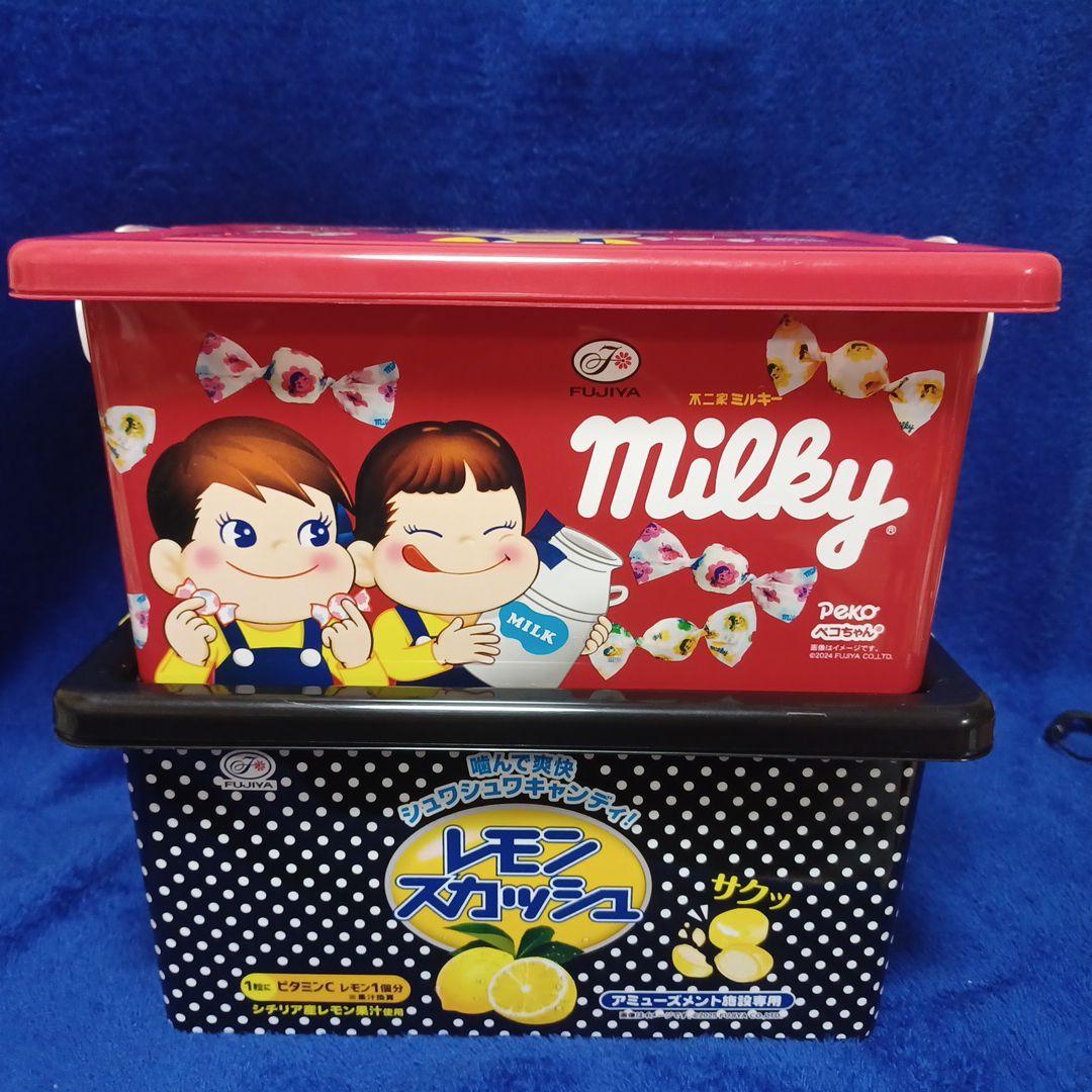 不二家 ミルキー ペコちゃん レモンスカッシュ コンテナSet - メルカリ