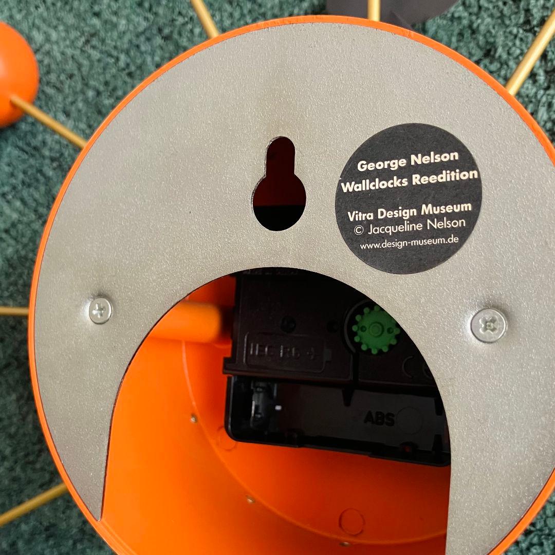 美品 正規品 オレンジ ボールクロック vitra ジョージネルソン