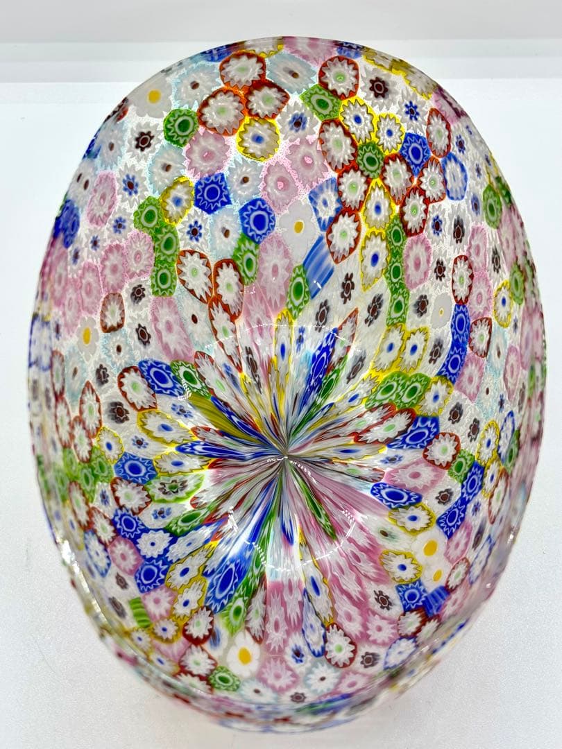 ムラノガラス ミルフィオリ香水瓶 & ボウル セット ベネチアンガラスP