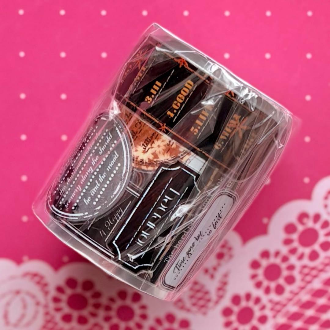 PET 书写便签 5cm×5m ダイカット加工 海外マステ ラベル 付箋