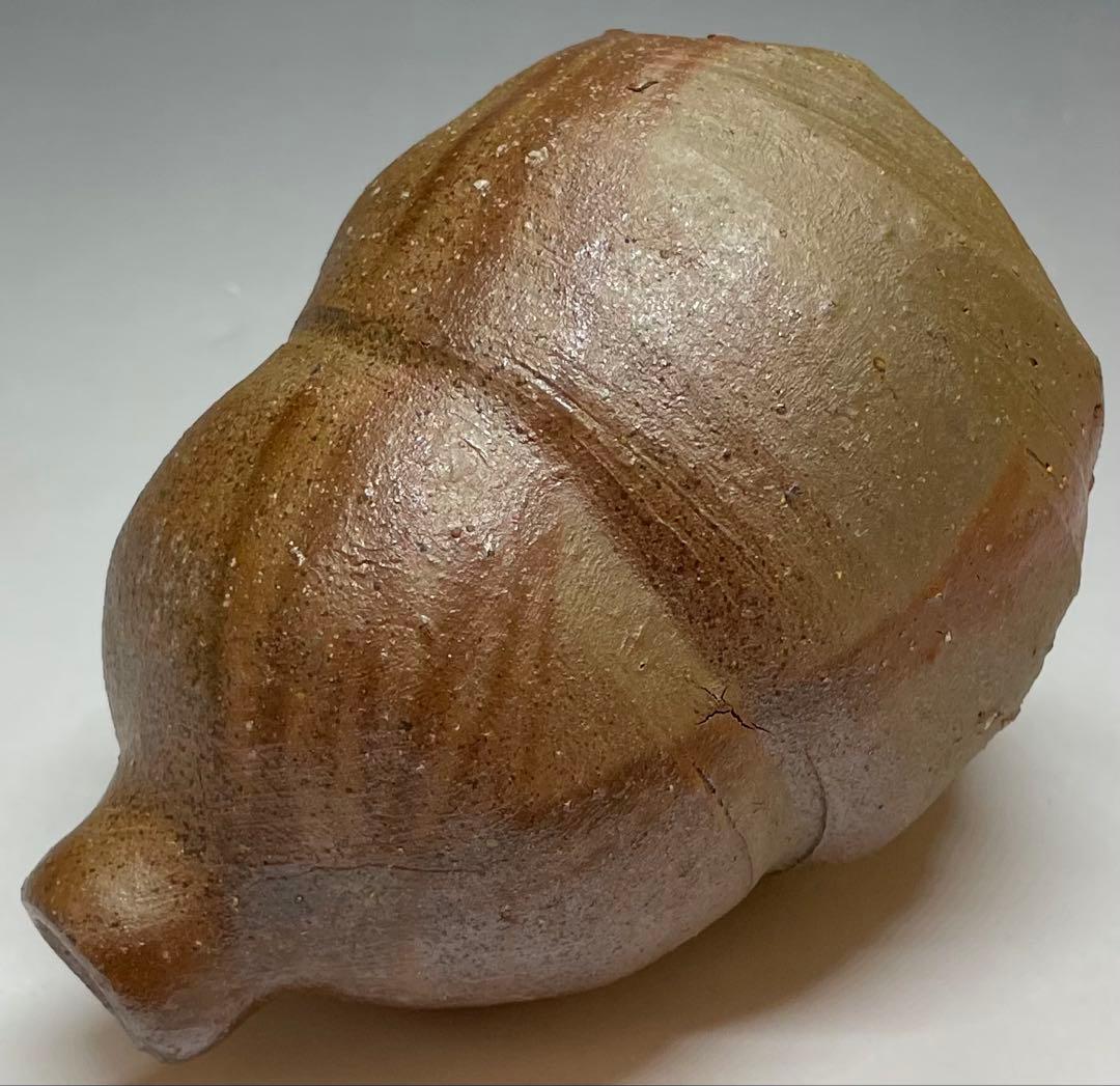 末石泰節　備前徳利　ぐい呑　備前焼　共箱　栞 　C5543