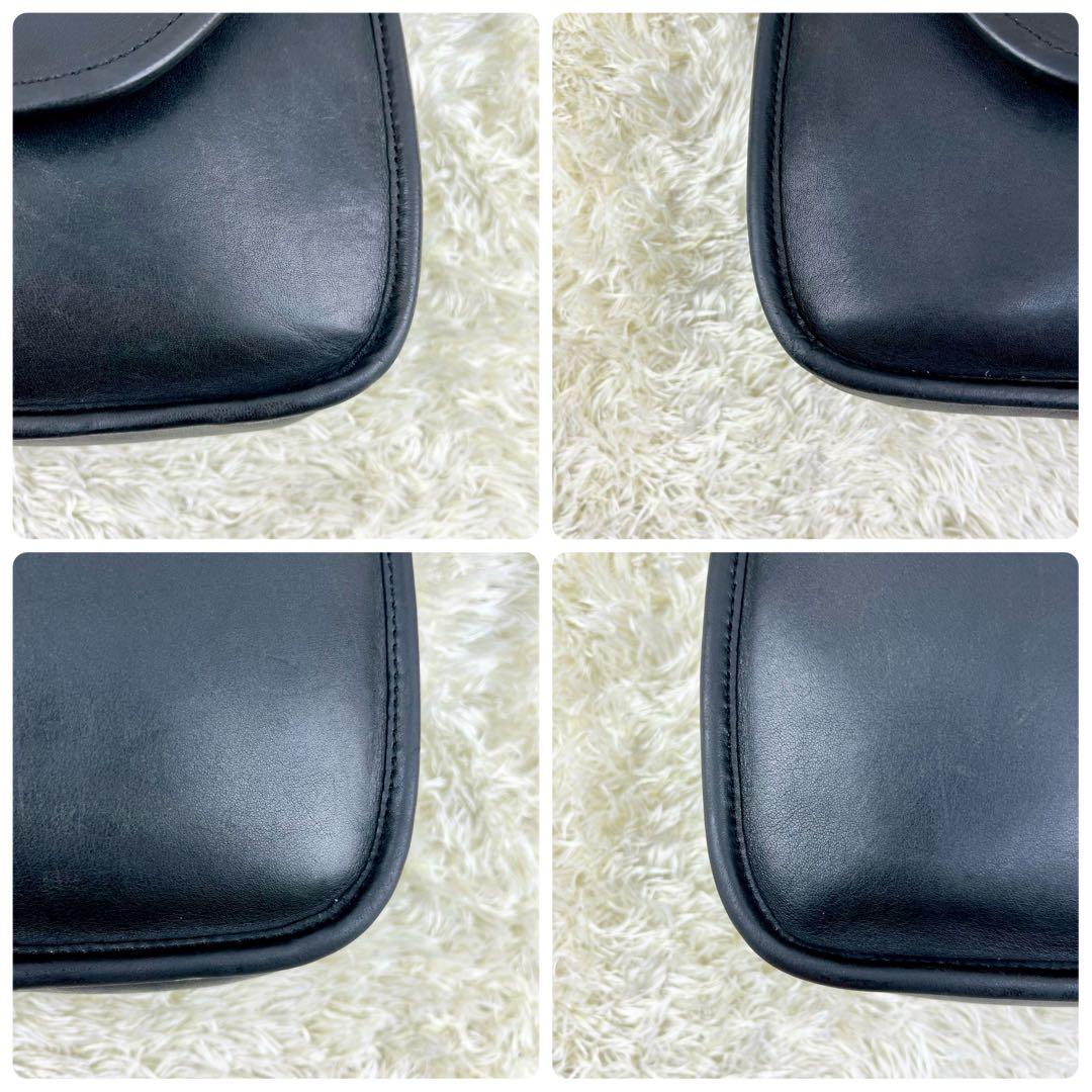 【美品・希少】OLDCOACH ショルダーバッグ フラップ ブラック USA製