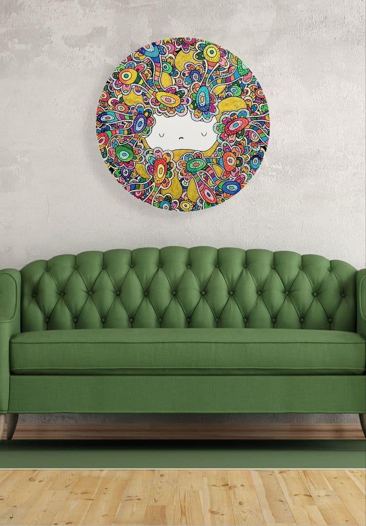 ☆鈴木哲也☆丸80 現代アート 原画 絵画 ポップアート ☆送料無料#141