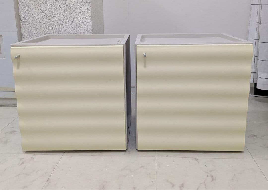 80−90 ヴィンテージ プラスチック キャビネット 2個セット ポストモダン