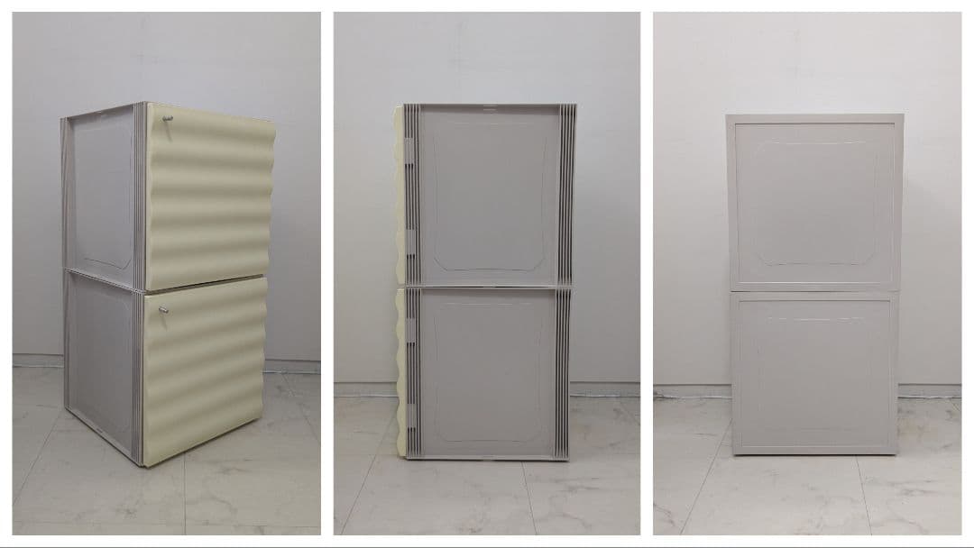 80−90 ヴィンテージ プラスチック キャビネット 2個セット ポストモダン