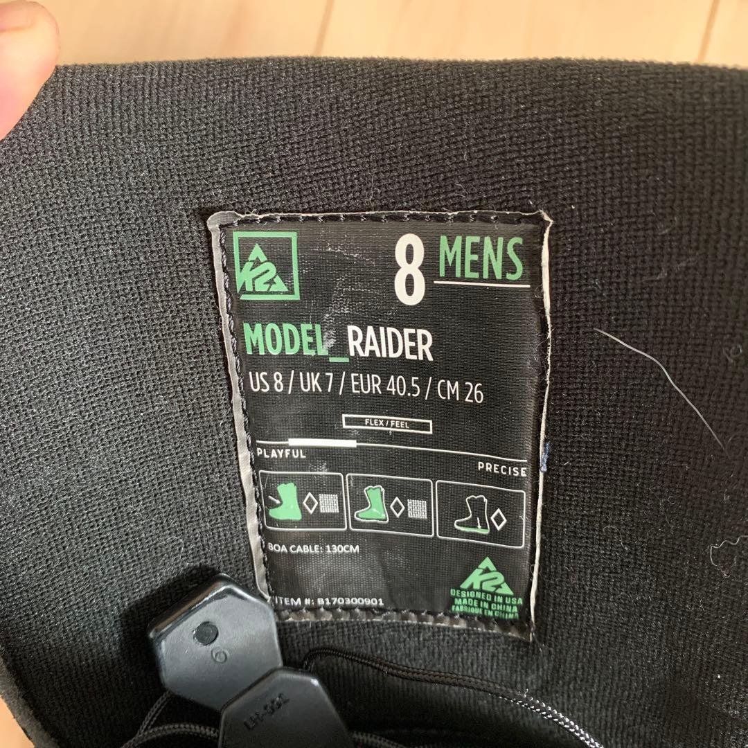 K2 スノーボードブーツ　26.0センチ