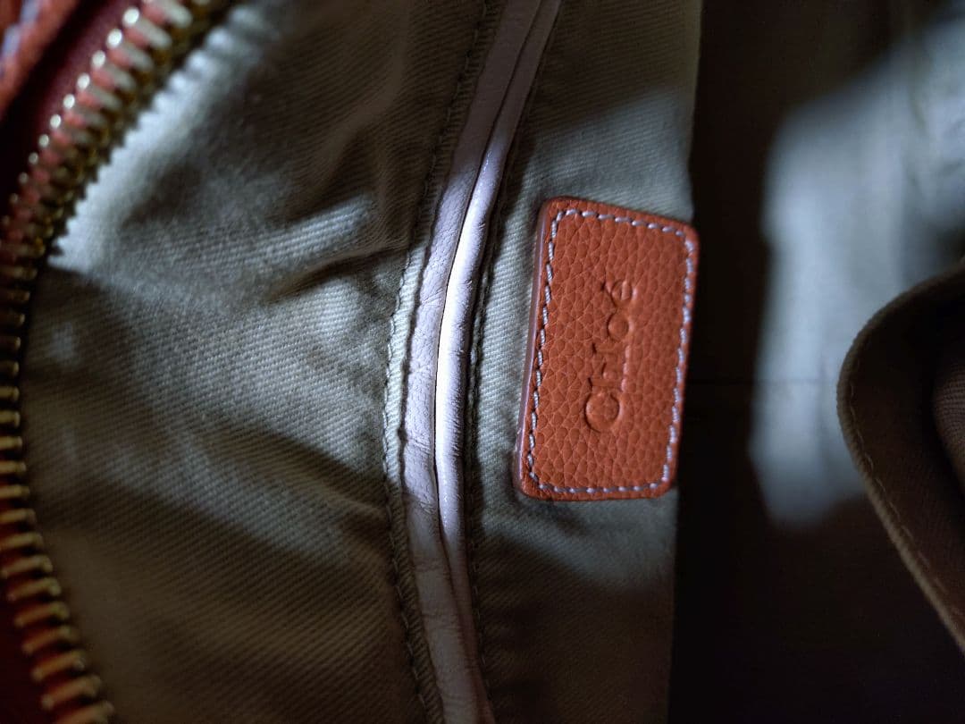 超美品　Chloé パラティ【最終値下げ】　オレンジ レザー ショルダーバッグ