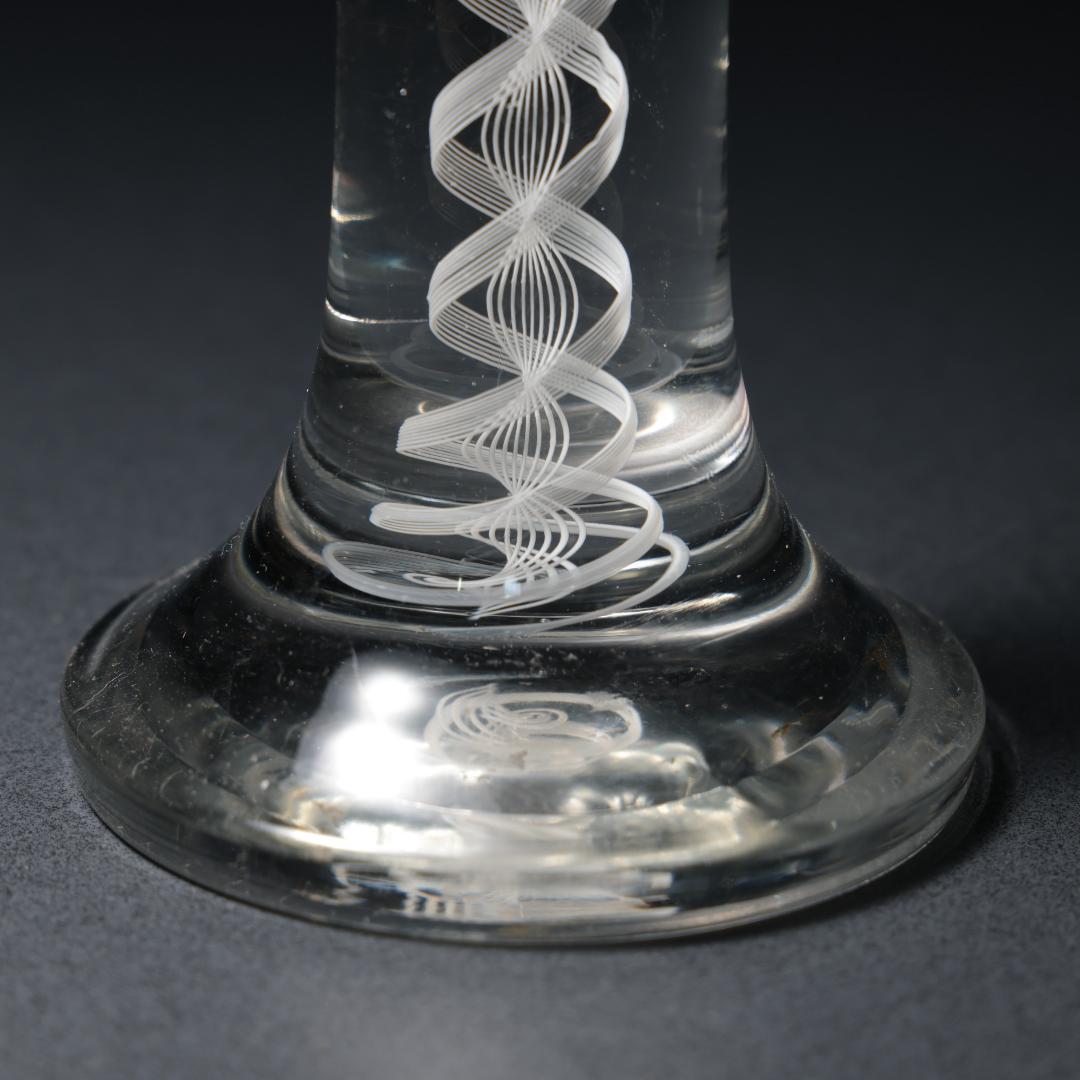 アンティークグラス ベネチア ツイストステムゴブレット トナカイ