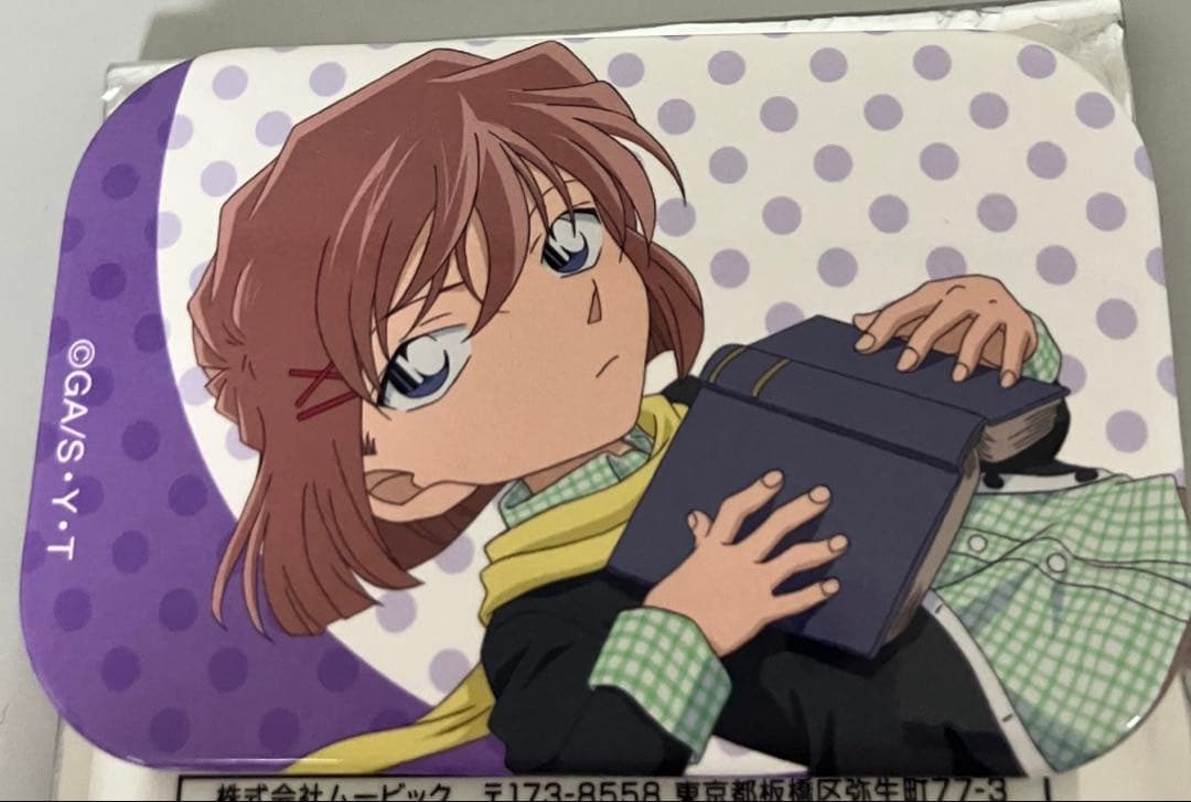 名探偵コナン灰原哀スクエア缶バッジまるかく