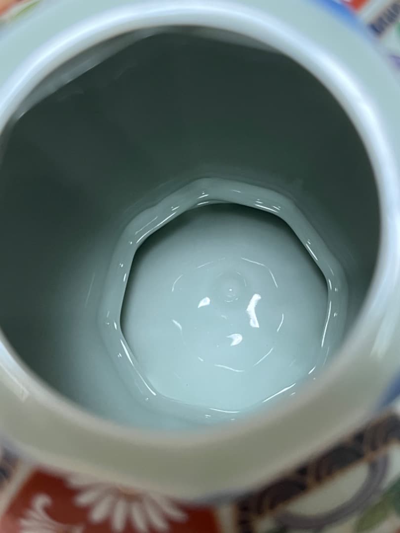 將軍壺　未峰窯 色絵　金彩　古伊万里 飾り物