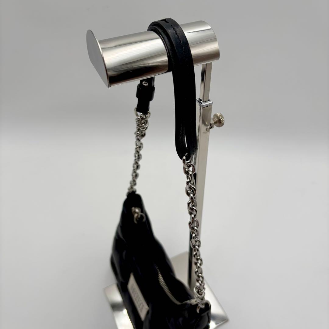 メゾンマルジェラ グラムスラム チェーンショルダーバッグ レザー ブラック