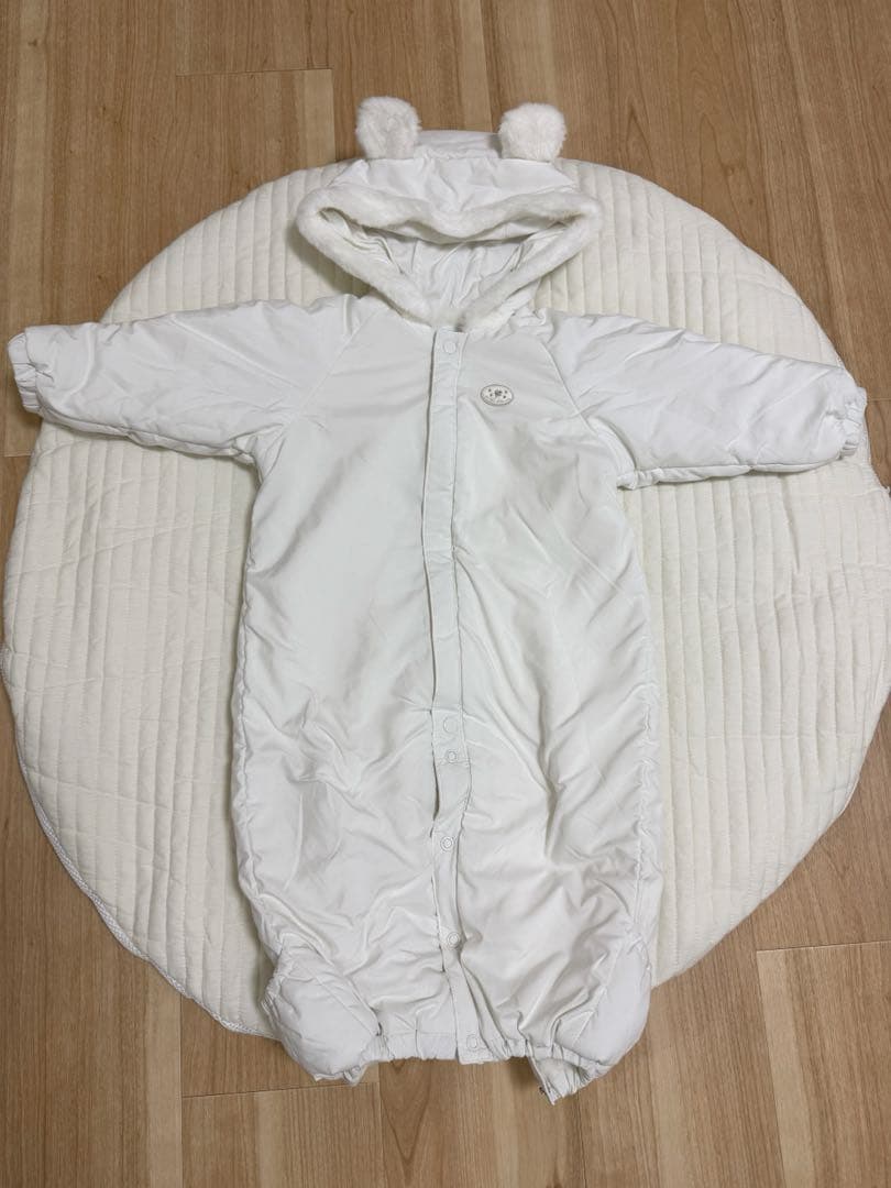 【ミキハウス】ジャンプスーツ　防寒ツーウェイオール　60-80cm