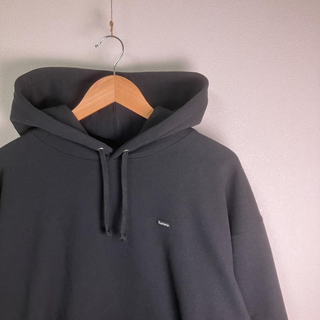 【美品！】supreme◆small box logo パーカー 黒 XXL