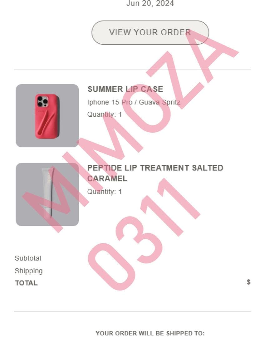 確実正規品 値下げ不可 Rhode iPhone15Proケースグァバ 新品