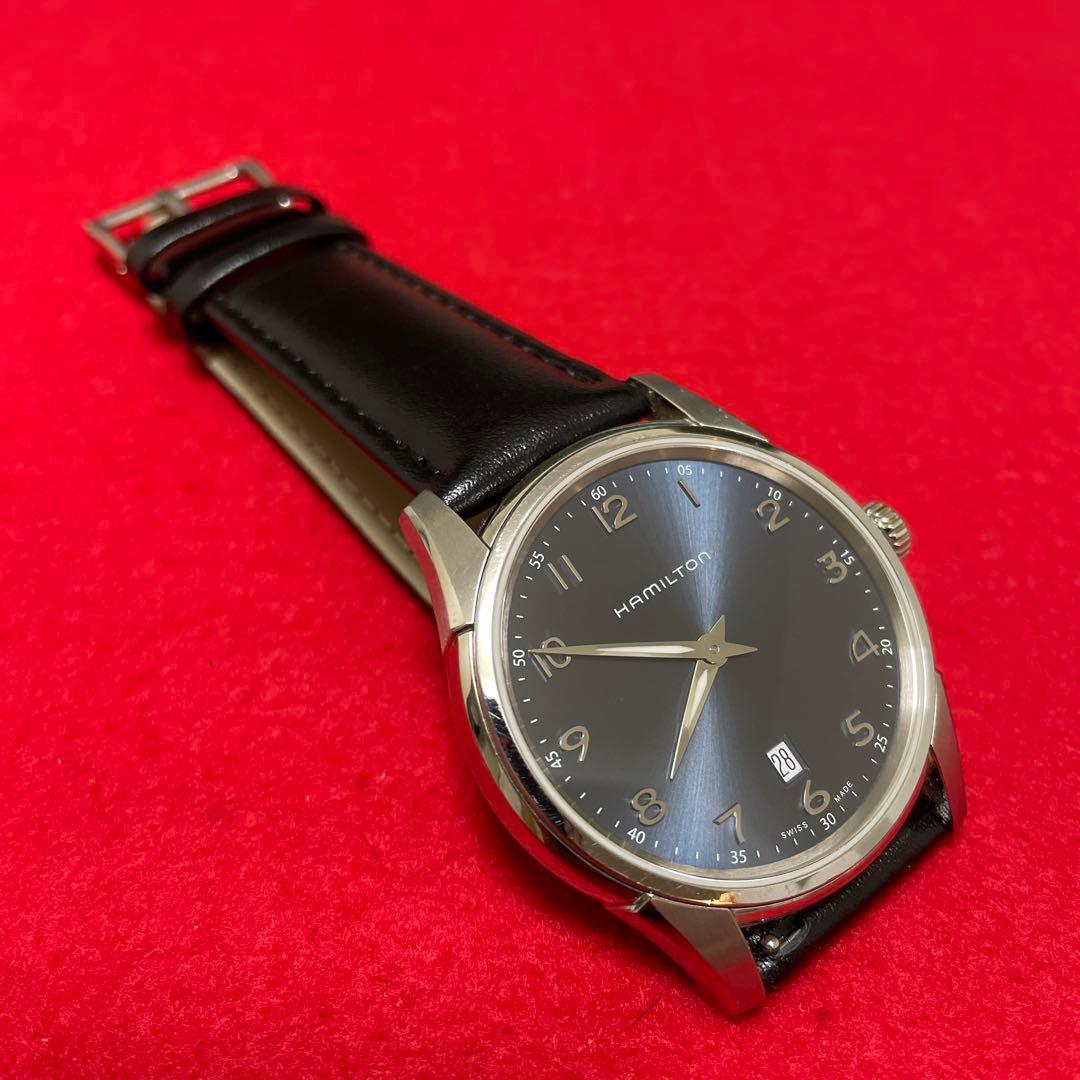 Hamilton ジャズマスター シンライン クォーツ 時計 ブルー ハミルトン