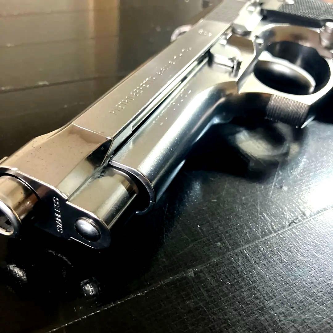 WAベレッタM92FSガスガンアイノックスパーフェクトバージョンABS樹脂美品