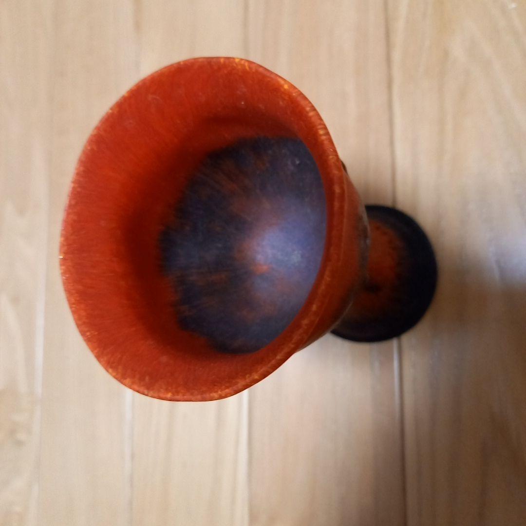 酒器 馬上杯 馬上盃 骨董 赤と黑の趣きのあるグラスの通販はau PAY