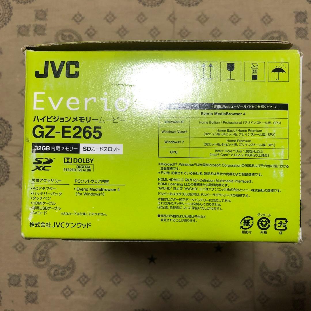 美品 JVC Everio GZ-E265 バッテリー2個付 ビデオカメラ