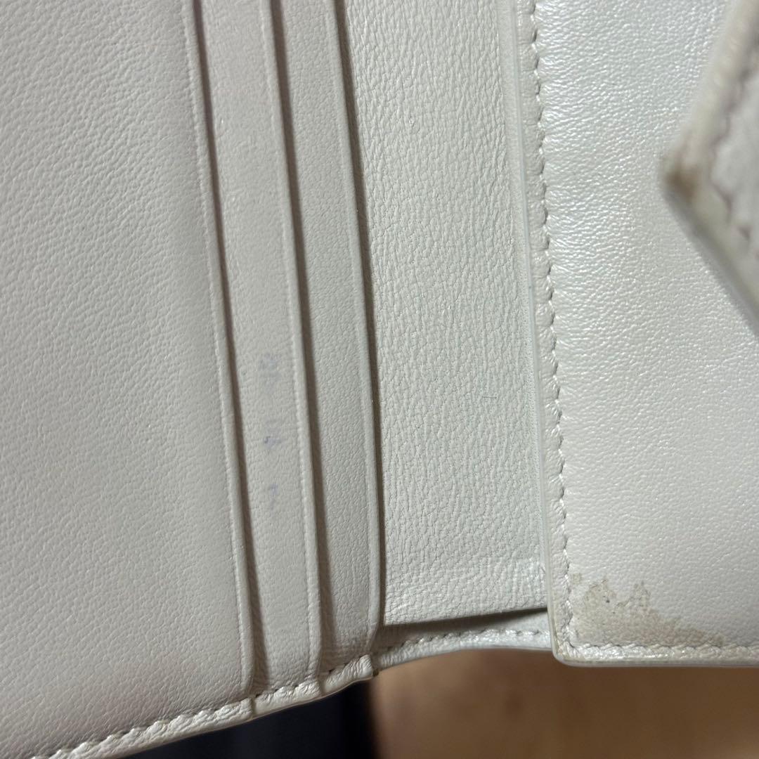 SAINT LAURENT 二つ折り財布 ホワイト