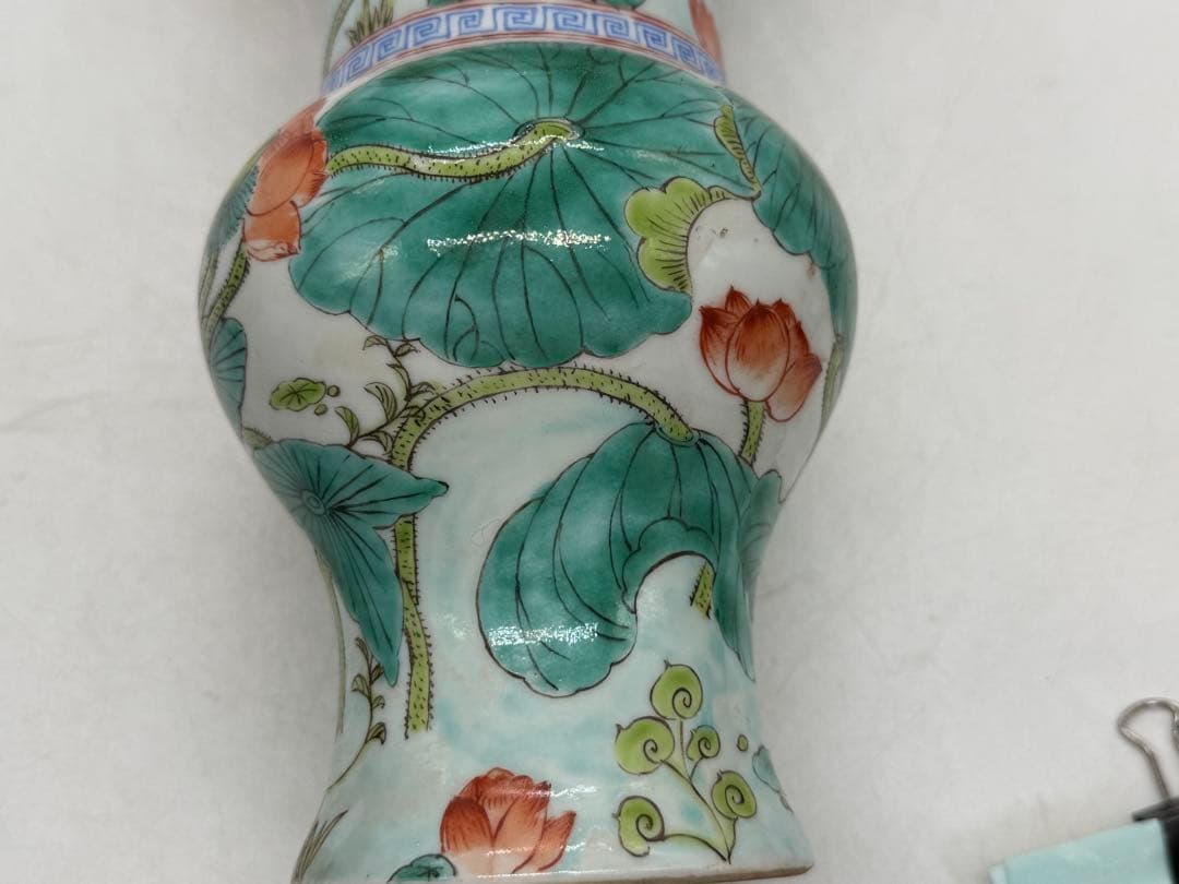 中国 色絵瓶 蓮 康熙年製銘 送料込み251127 - メルカリ