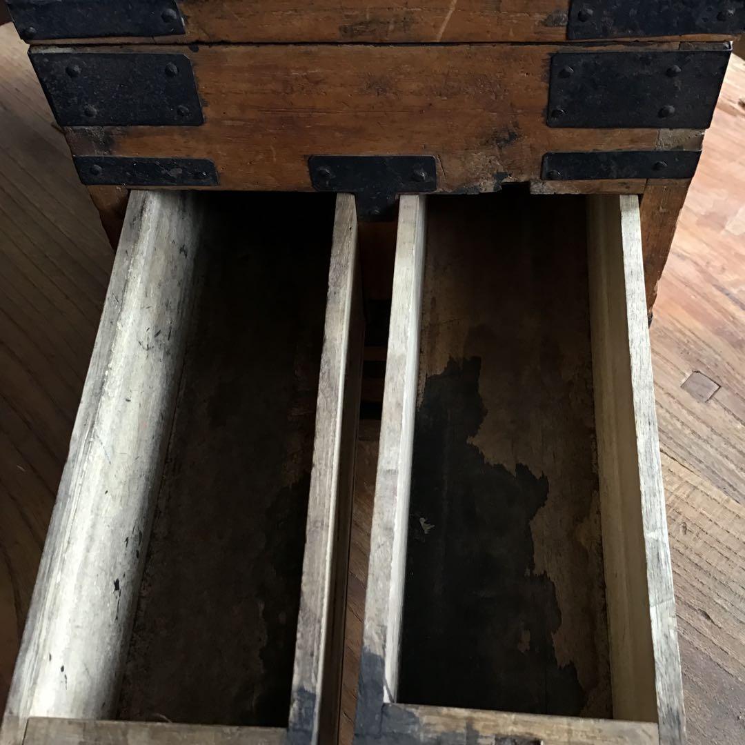 明治時代 時代箪笥 小箪笥 時代家具 レトロ家具 硯箱