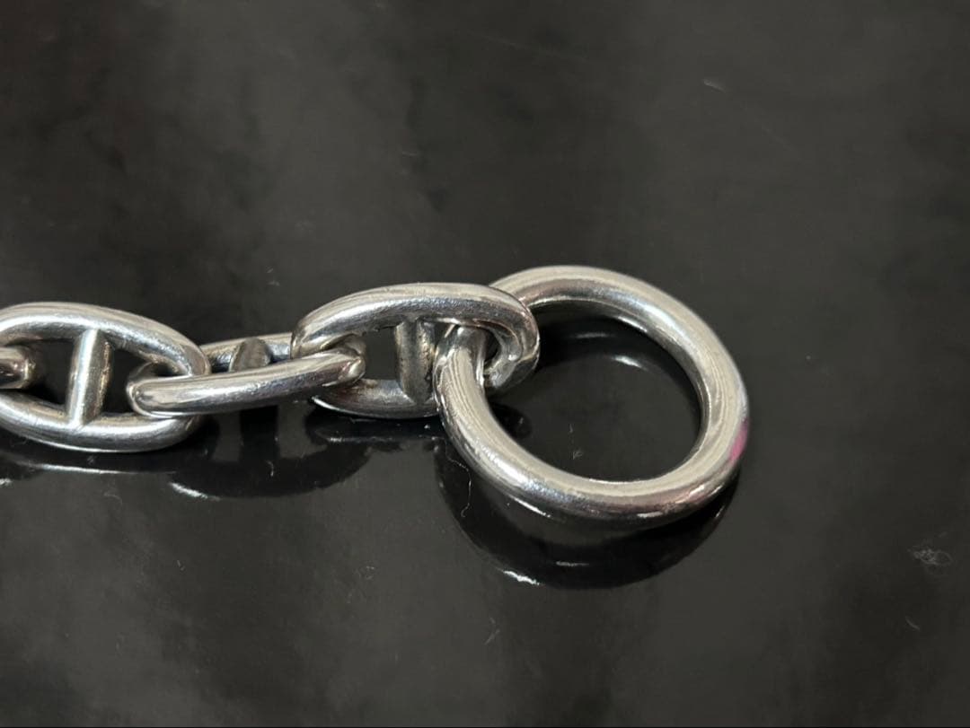 シルバー925アンカーチェーンブレスレットシェーヌダンクルMM