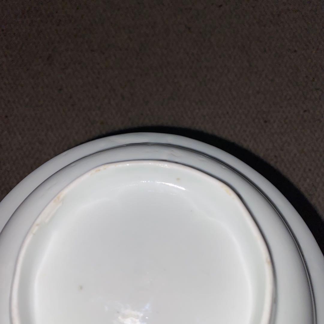 藍九谷 染付 蝶草花文 皿 江戸初期