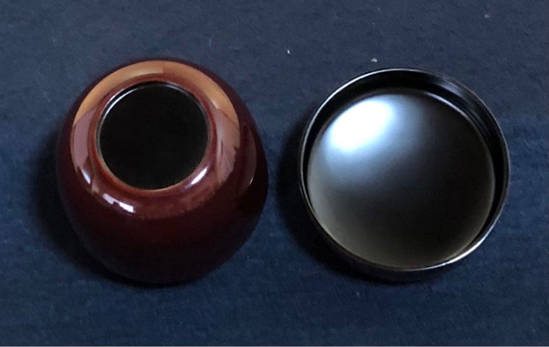 《R》茶道具 夜桜蒔絵 中棗 中村湖彩 共箱 元箱　260116き4