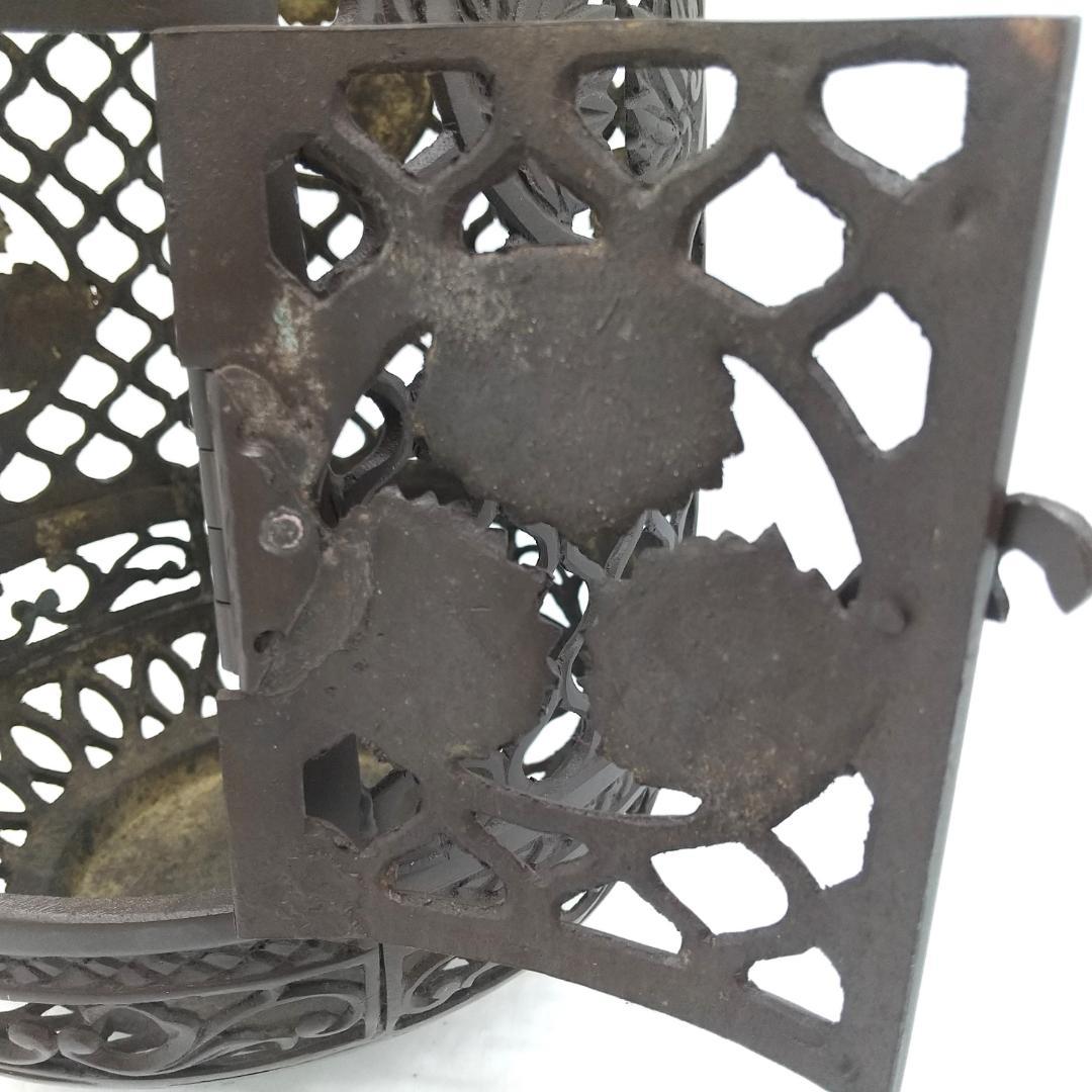 吊り灯籠 吊灯籠 灯篭 置き灯篭 葵紋 高岡銅器 高さ40cm アンティーク調