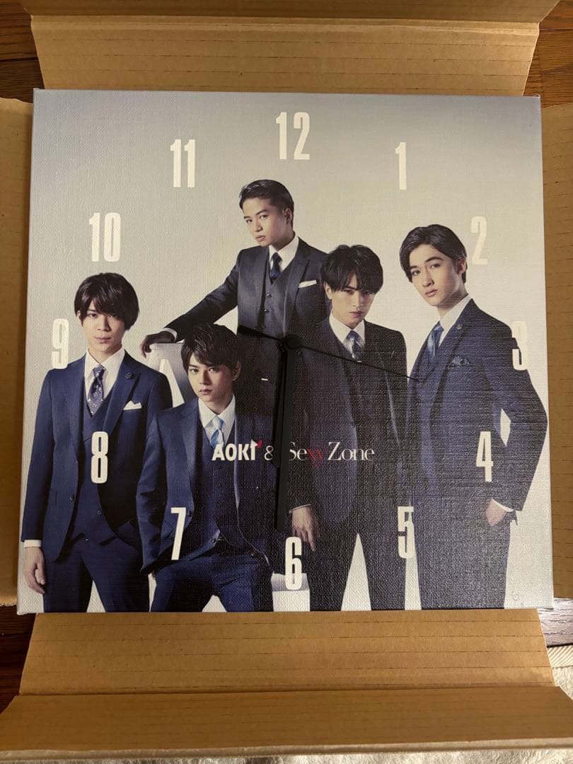 AOKIオリジナル SexyZone 特製ファブリックパネル時計 AOKIオリジナル SexyZone 特製ファブリックパネル時計