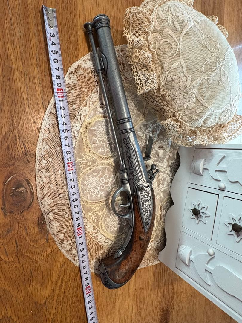 レプリカ　デリンジャー フィラデルフィア モデルガン　火薬入れ４点アンティーク