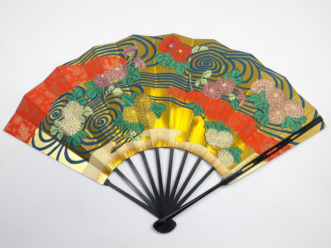 舞扇 京都十松屋福井謹製 菊花流水図 能楽扇 京扇子 伝統工芸 - メルカリ