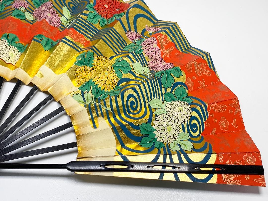 舞扇 京都十松屋福井謹製 菊花流水図 能楽扇 京扇子 伝統工芸 - メルカリ