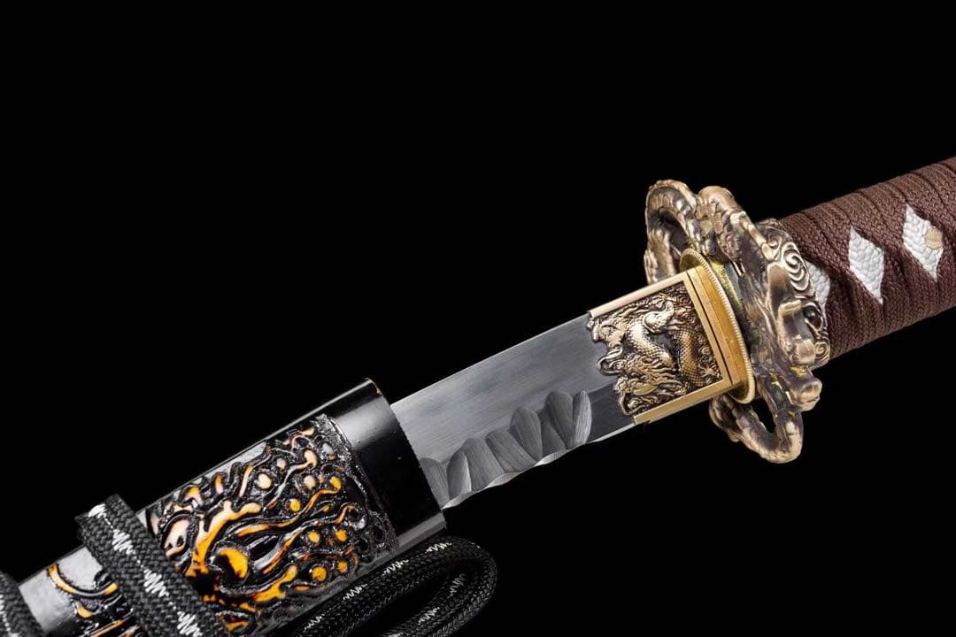 龍魁 鎧通し 短刀 稽古 美術刀 大漆鞘 日本刀 模造刀 脇差