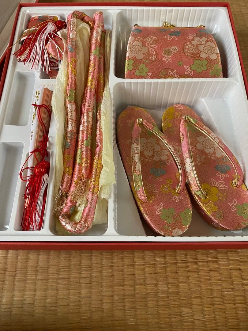 七五三 7歳　着物帯小物セット付　花柄
