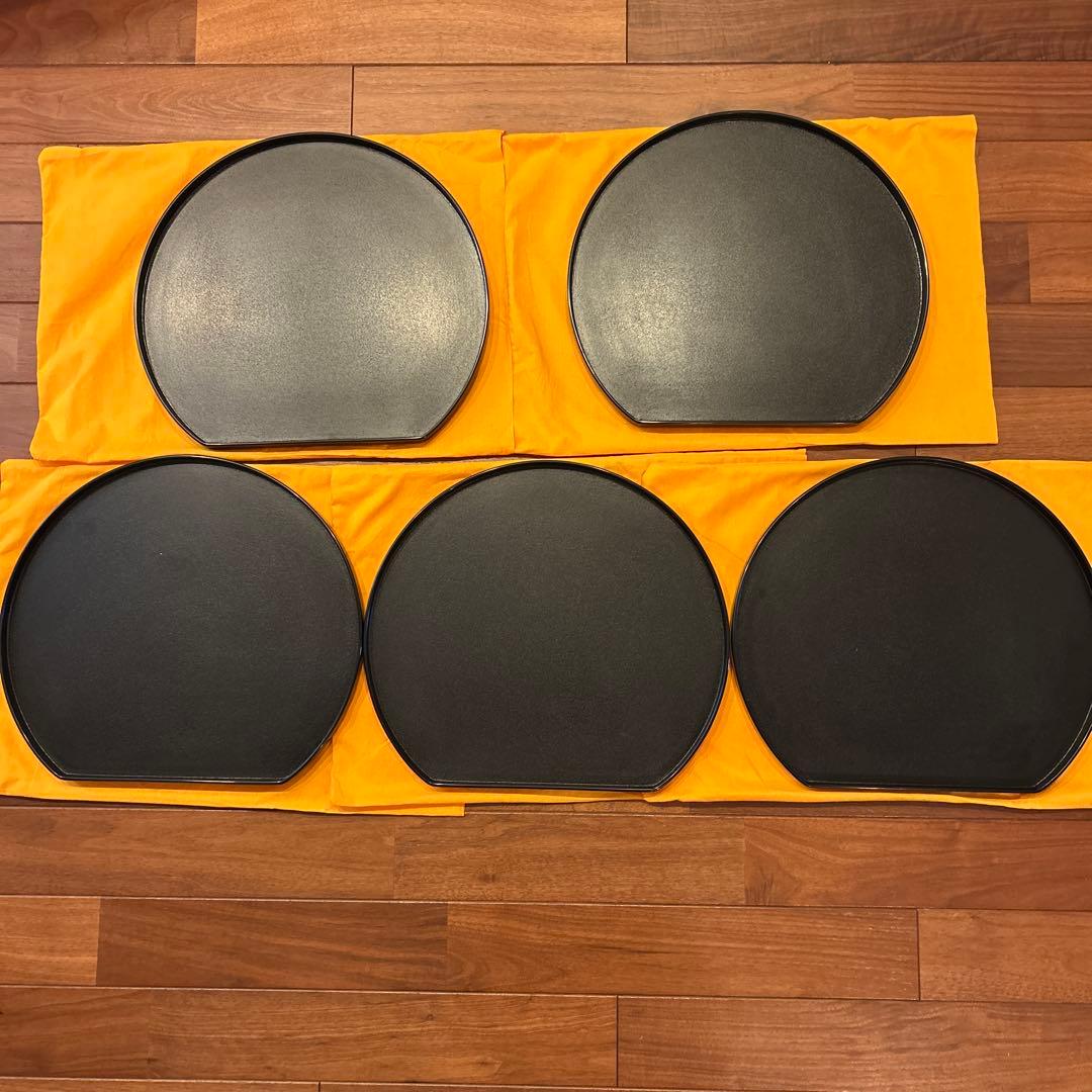 輪島塗 半月膳 5枚セット