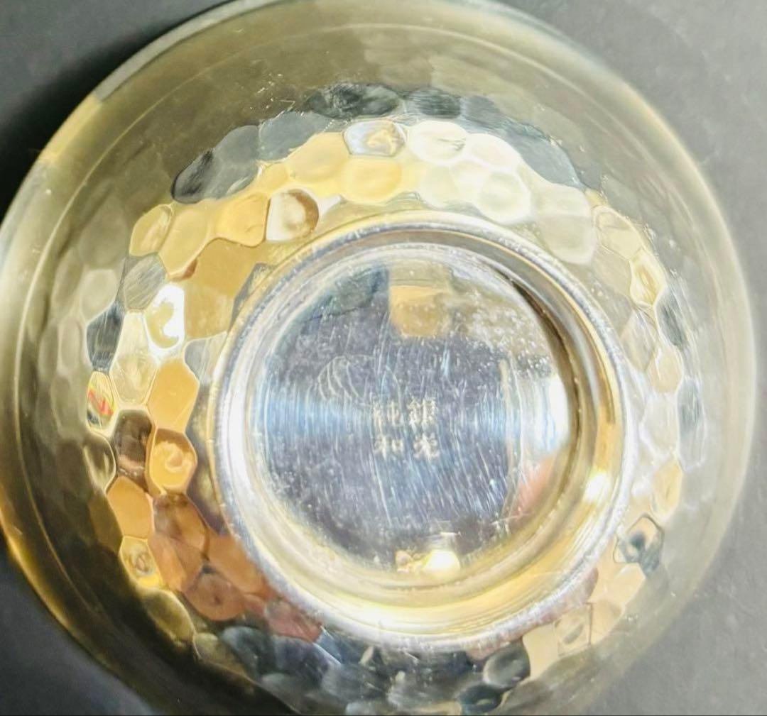 銀座和光 WAKO 純銀 sterlingsilver 猪口 杯 箱有　茶托