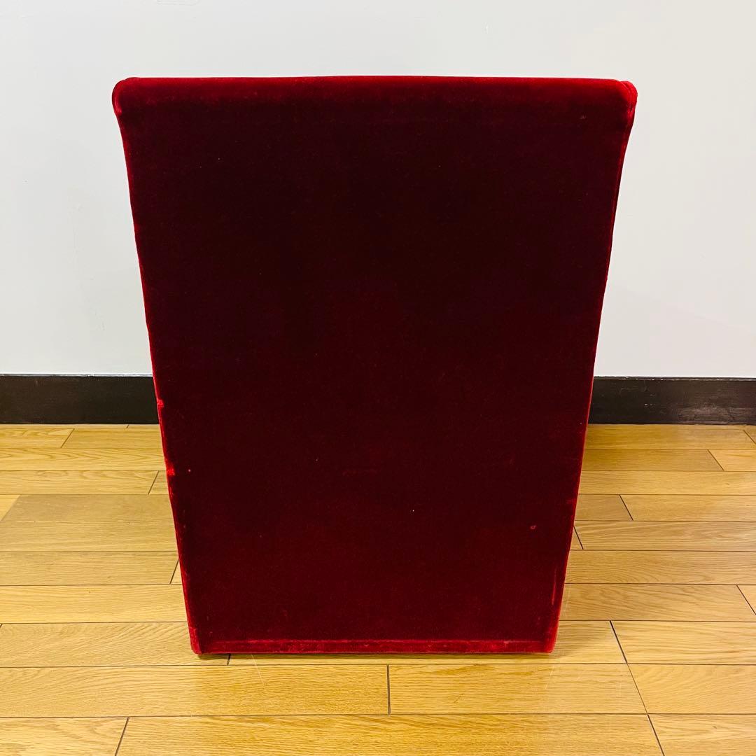 【アンティーク】sancosomo 昭和レトロ 1人掛けソファー ワインレッド