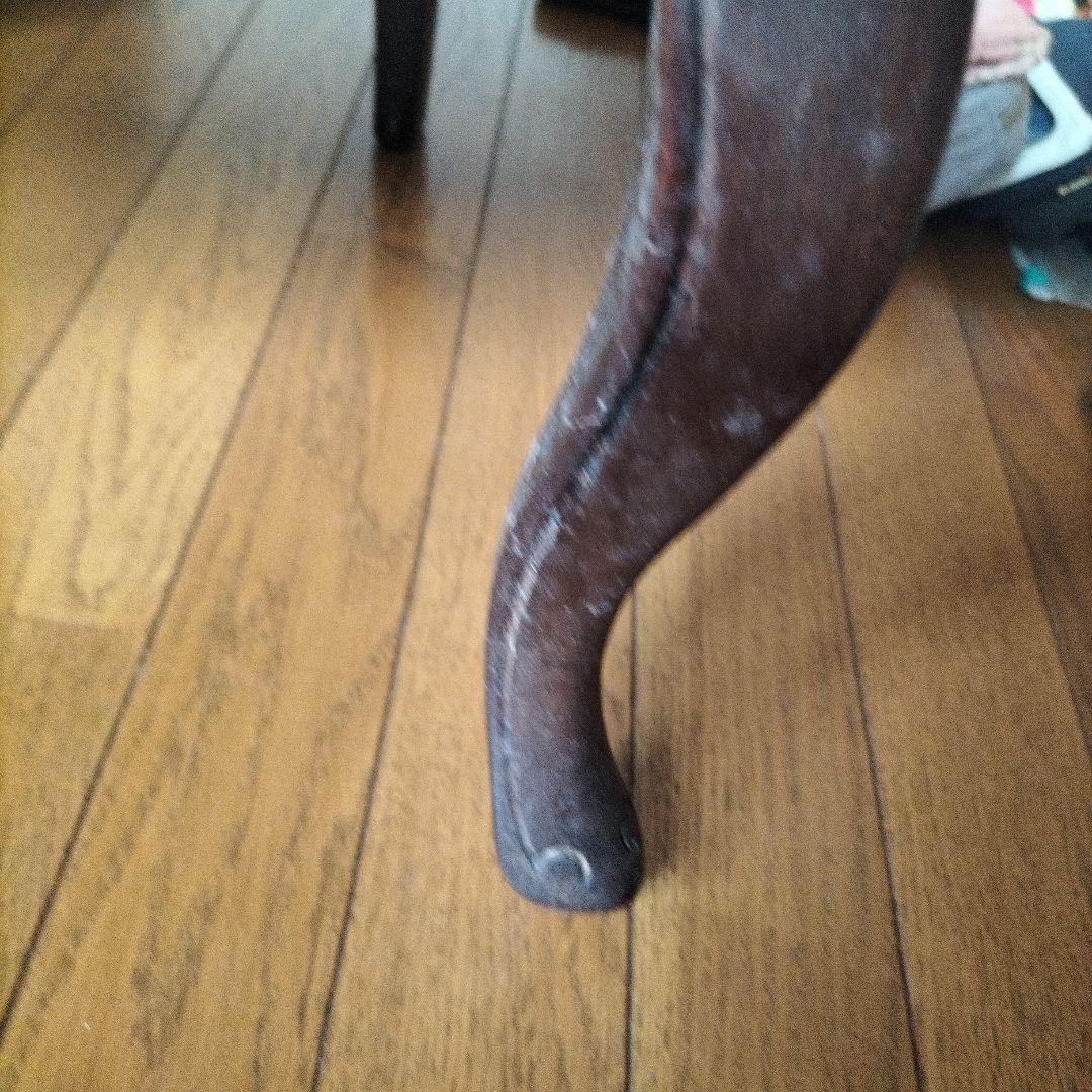 時間限定値下①木製 刺繍 椅子 アンティーク プチポワン チェア