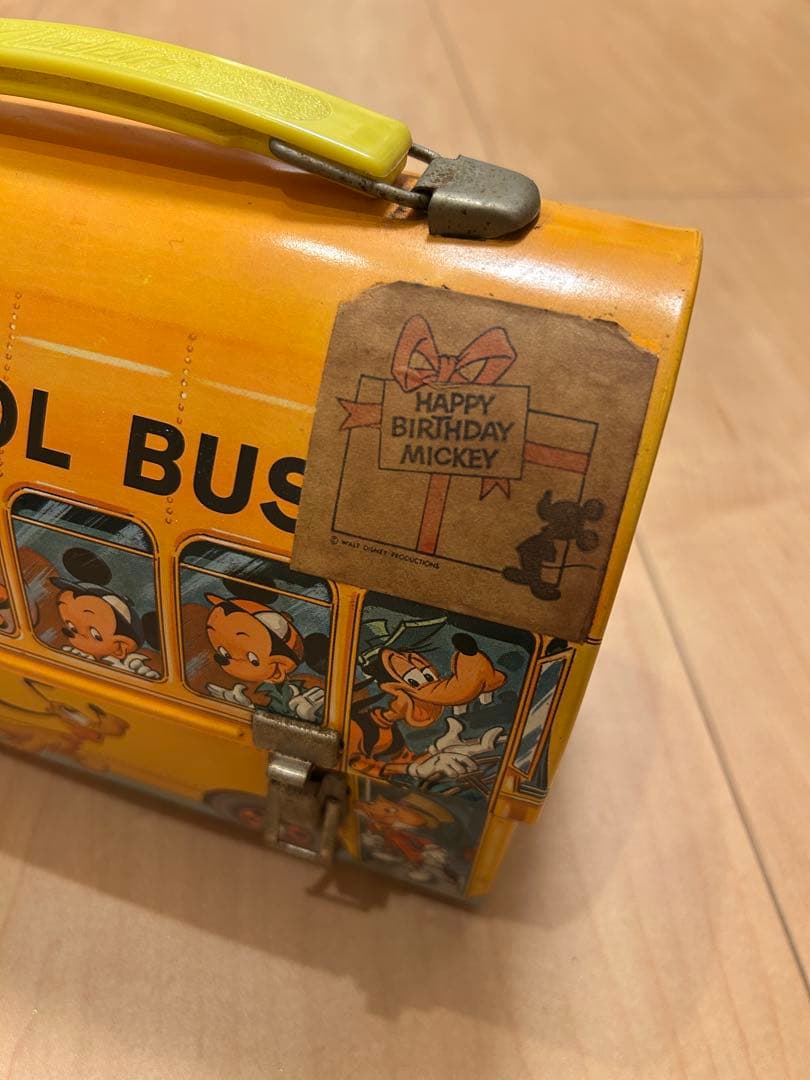 ディズニー ヴィンテージ スクールバス ランチボックス アラジン