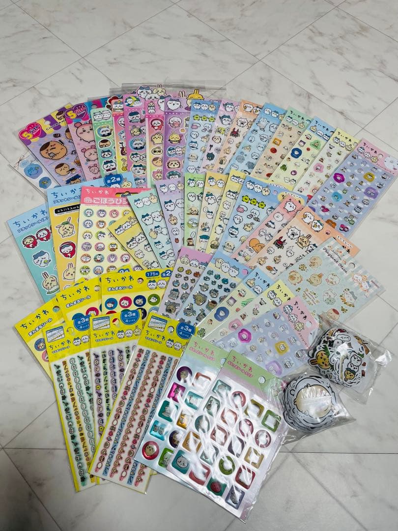 新品未使用品　大人気　ちいかわ　シールセット ぷっくりシール　バラ売り不可 ちいかわ - ちいかわ ぷっくりシール3 2種セットの通販 by みぃ