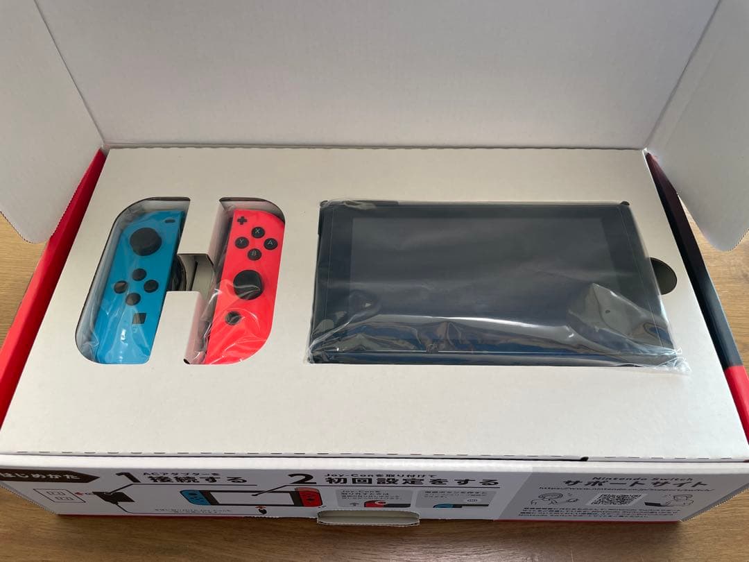 【美品】Nintendo Switch 本体 + Joy-Con（青/赤）