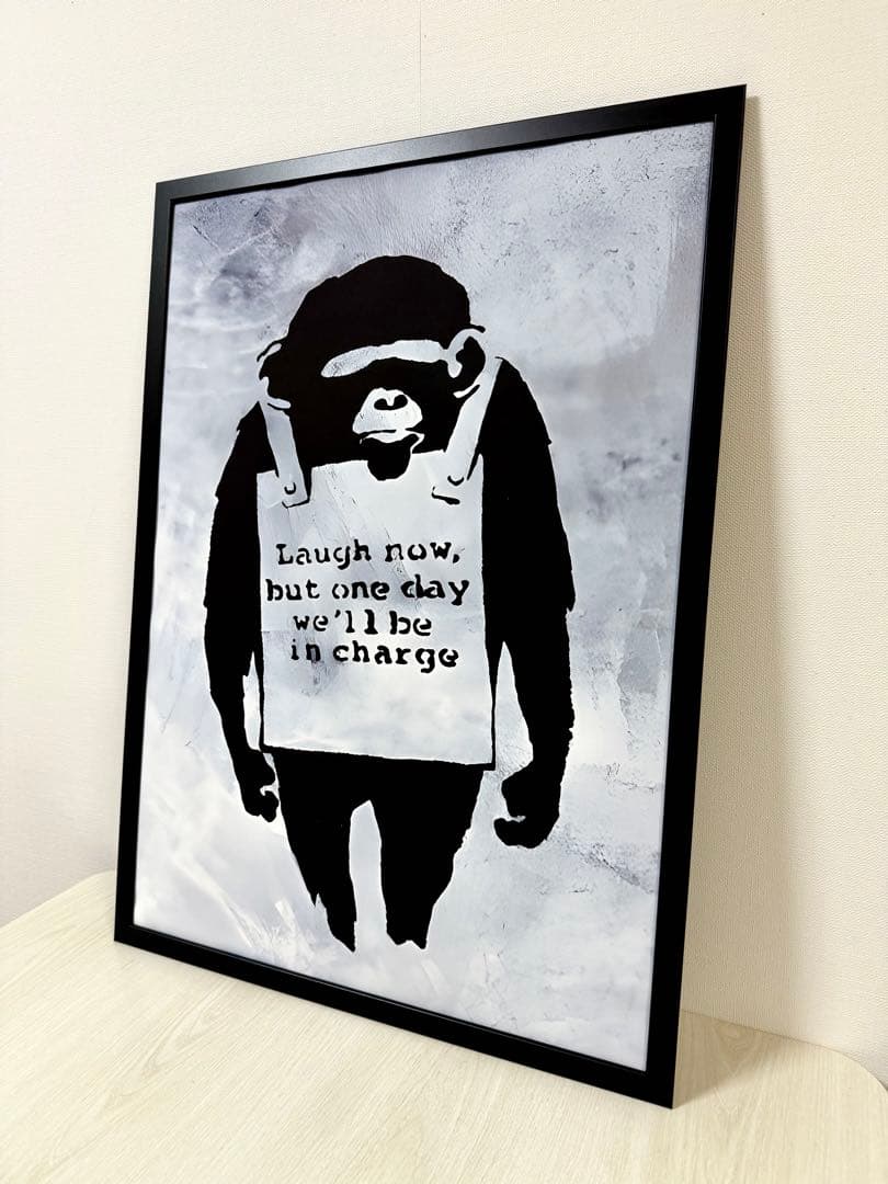 No.244♡半額祭♡キャンバスアート　ストリートアートポスター　バンクシー