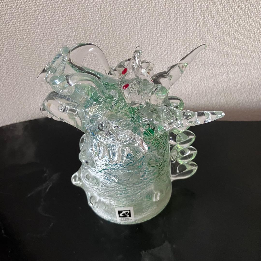 LAUQUE ラリック 水指 茶道具 ガラ工芸ガラス花瓶置物中古品