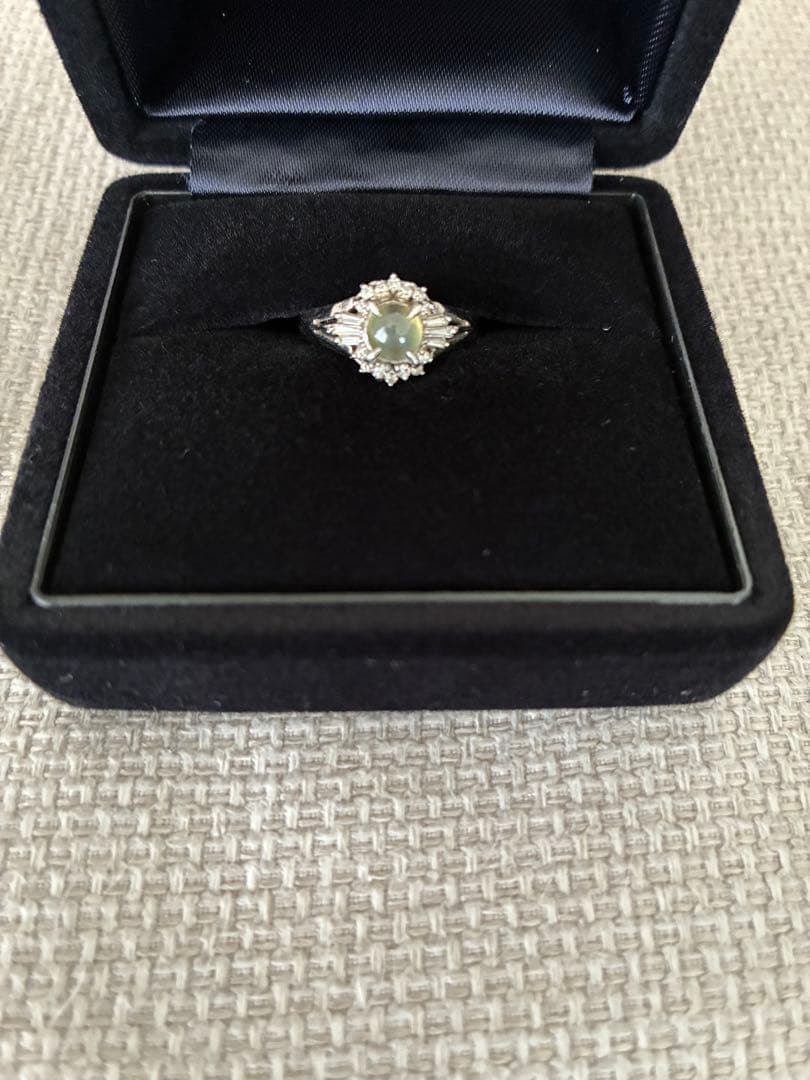 ♡*り様 天然　クリソベリル　キャッツアイ指輪