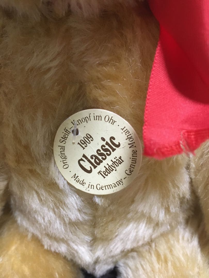 Steiff Teddy 1909 ドイツ製　ぬいぐるみ 内蔵鳴き声 シュタイフ