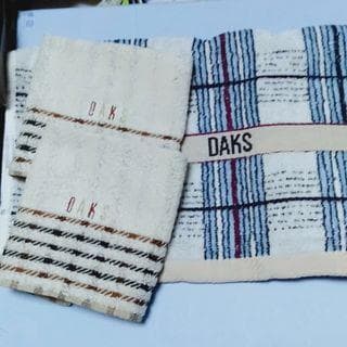 DAKS タオルセット ストライプ チェック柄 - メルカリ