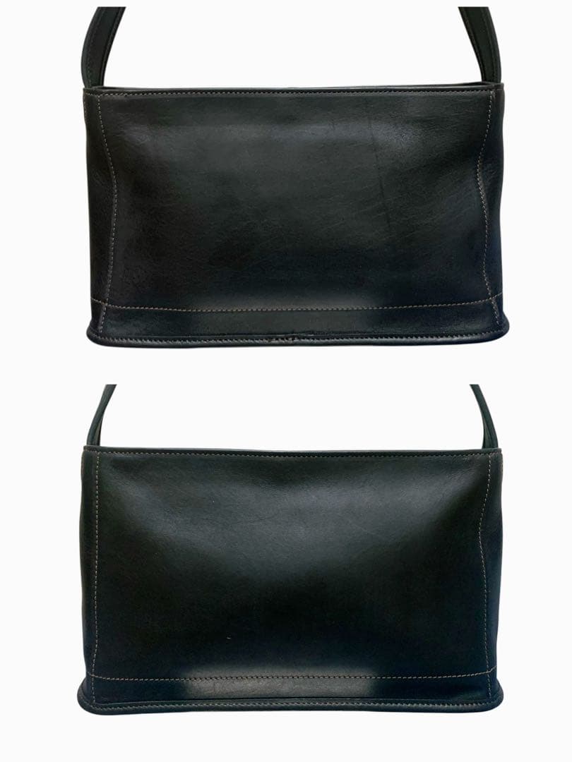 美品 COACH オールドコーチ ワンショルダー黒 ブラック グラブタンレザー