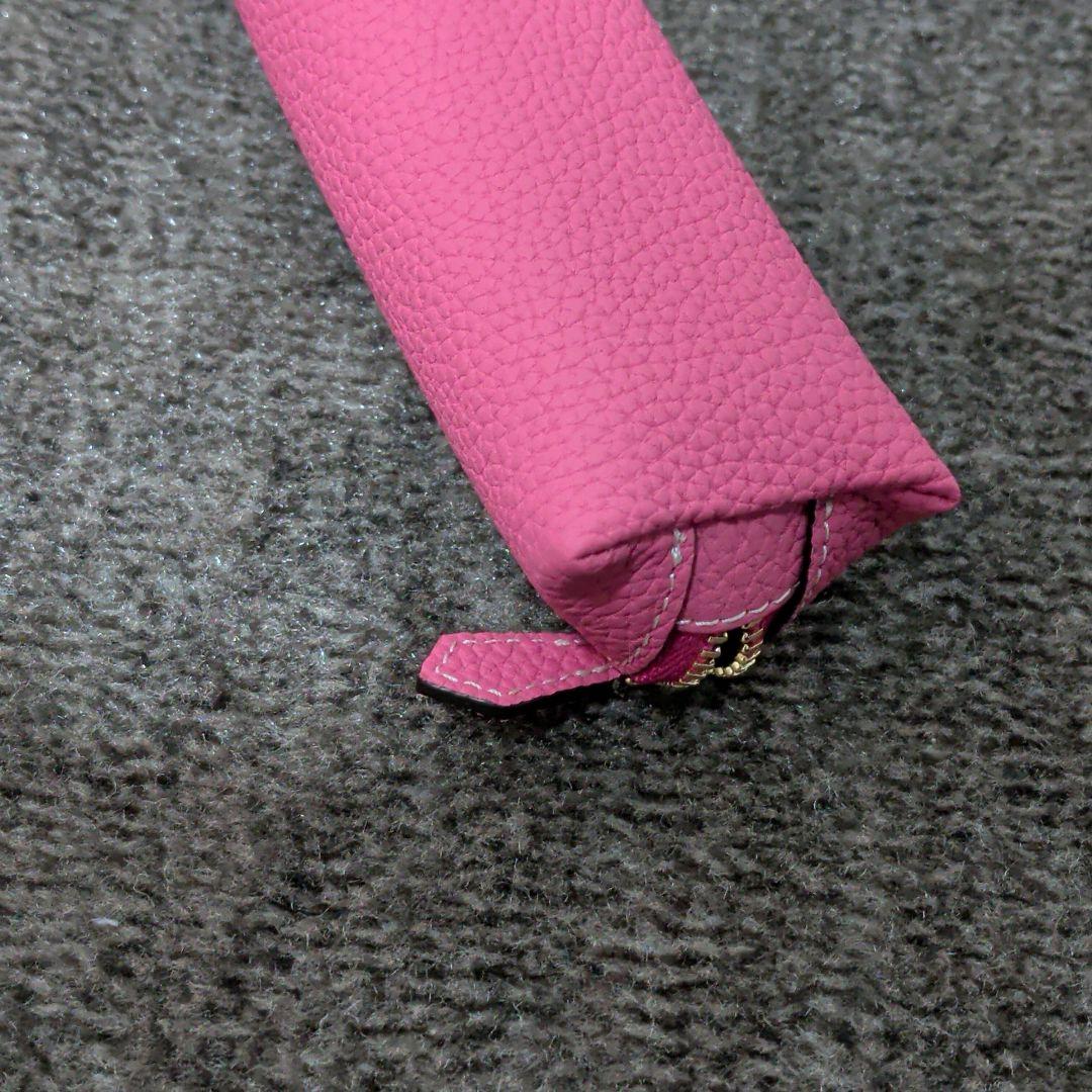 未使用級✨️　BONAVENTURA　 アザレピンク　レザーペンケース