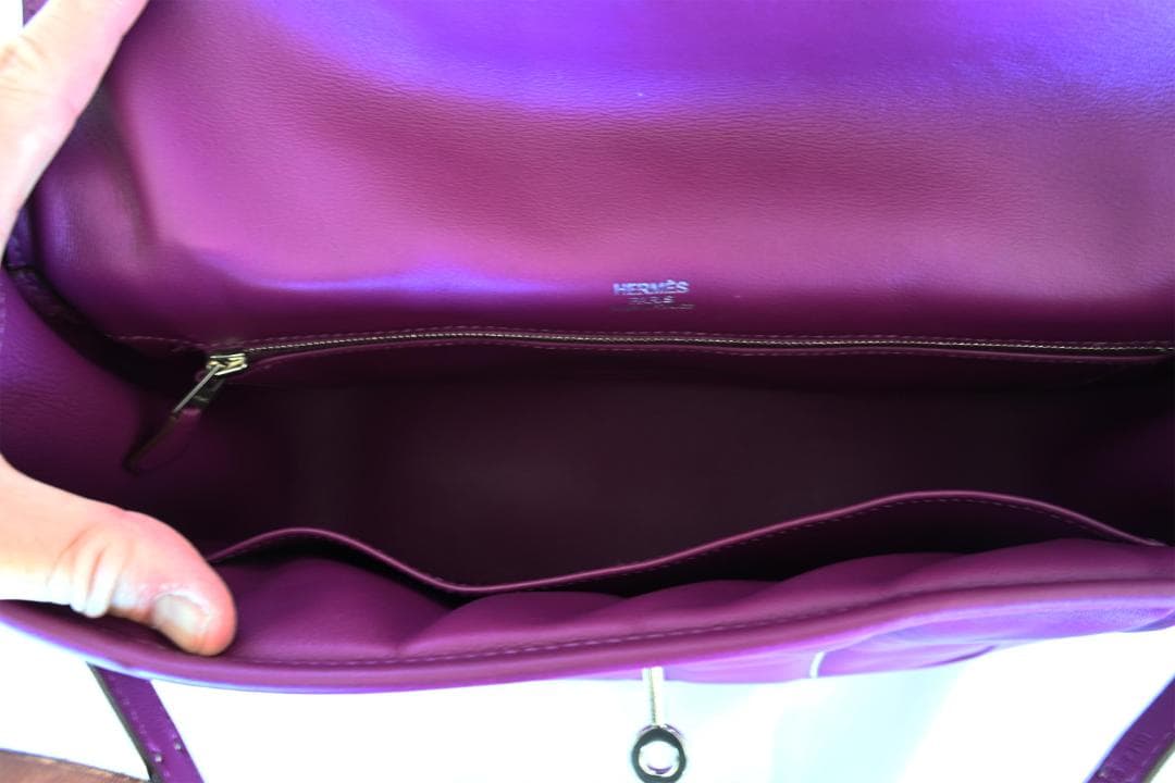 【中古美品】エルメス　ベルリンヌ28　ルージュアッシュ【個人出品】